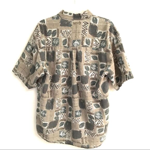 Vintage Bugle Boy short sleeve button up shirt L - Picture 3 of 7